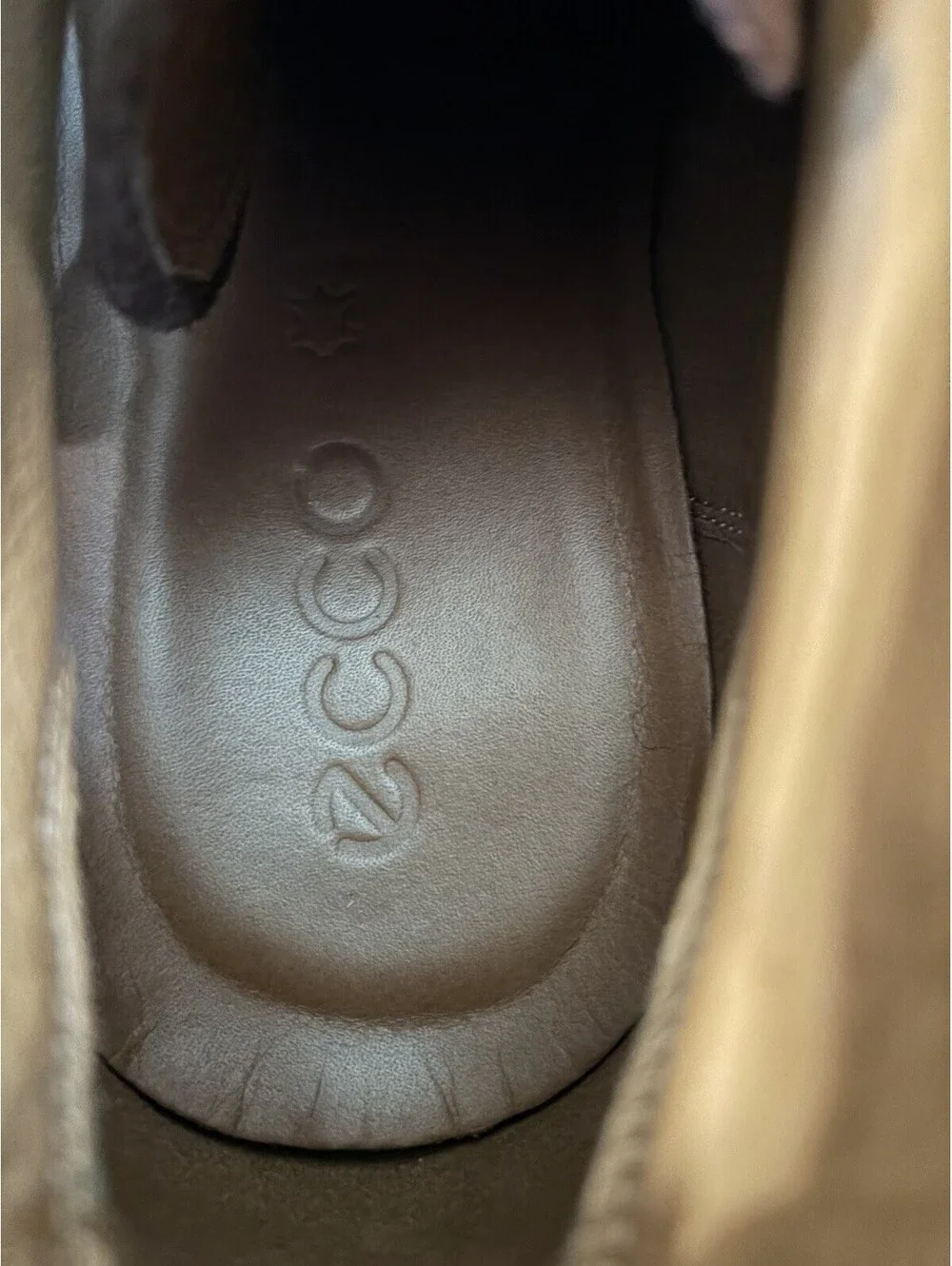 ECCO Kenton Derby Boot Men's EU 47 US 13 - 13.5 Brown Leather Stacked Heel NWOT